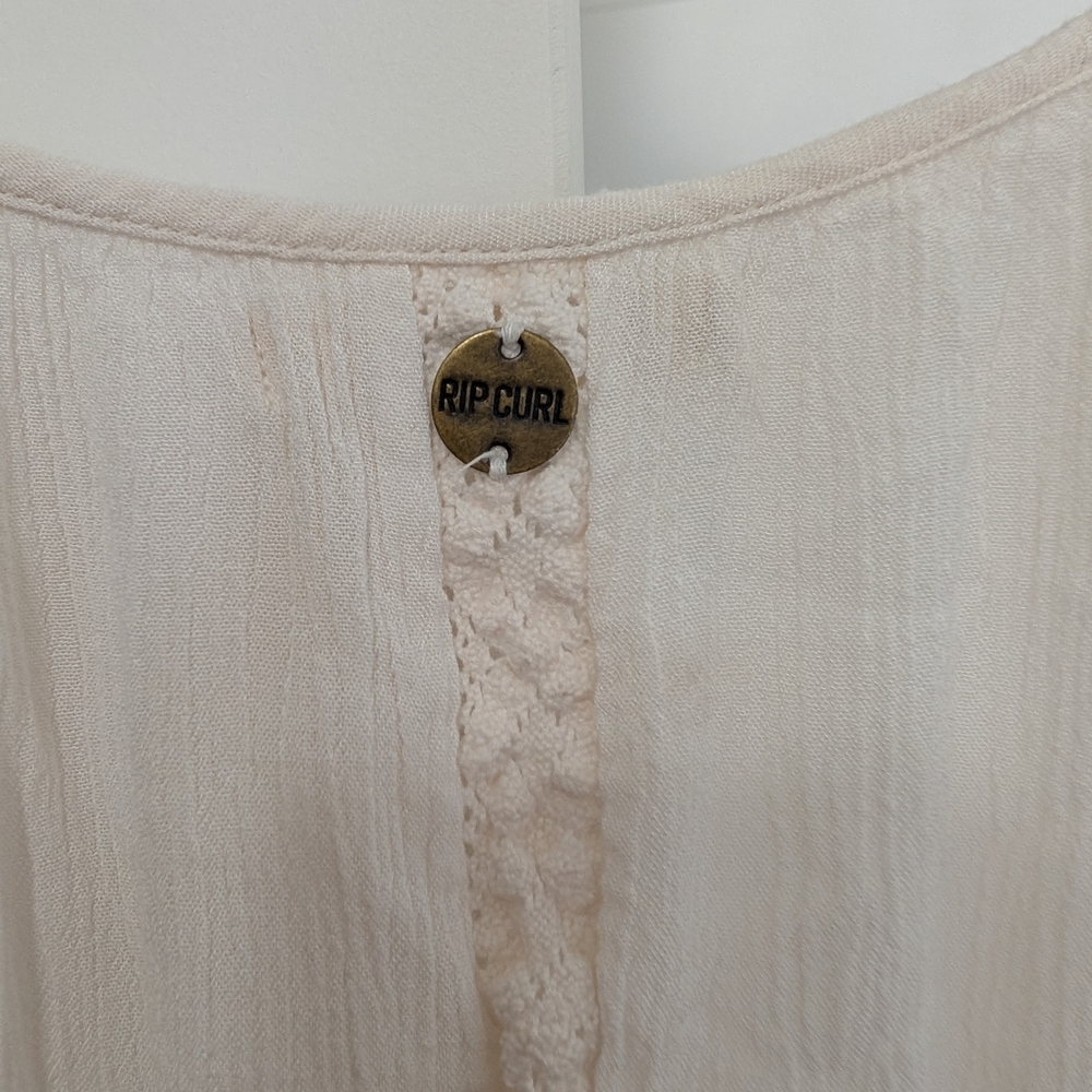 Ripcurl Flowy Cream Halter Dress - Picture 7 of 7